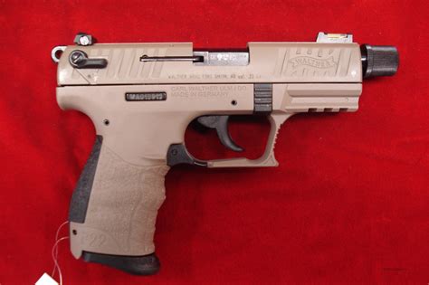 Walther P22 Threaded Barrel Fde New For Sale