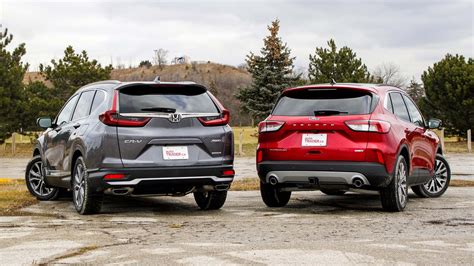 2020 Ford Escape Vs Honda Cr V Comparison Test Expert Reviews