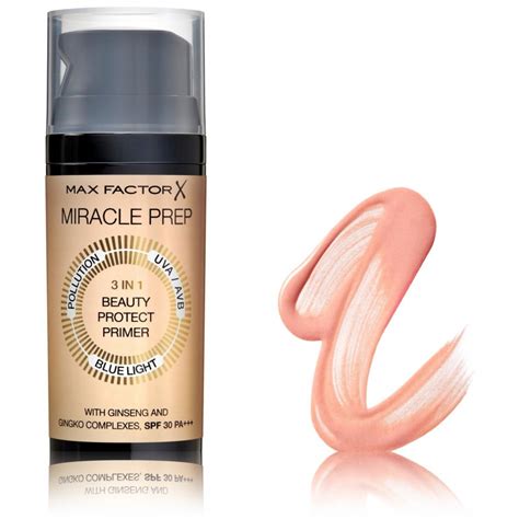 max factor miracle prep spf 30 3in1 beauty protect primer makiažo bazė
