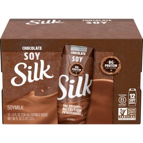 Silk Chocolate Soymilk Boxes 12 Count 96 Fl Oz Foods Co