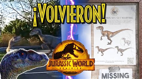 Velociraptors De Jurassic Park 3 En Jurassic World Dominion Con Dinotracker Youtube