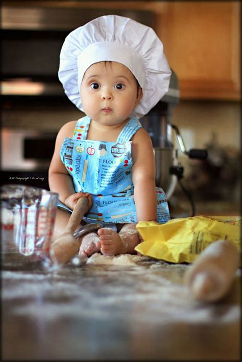 Cute Little Baby Chef Photography Great Inspire