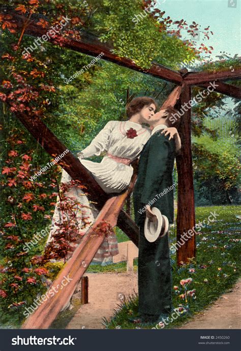 Victorian Romance Couple Love Circa 1911 Stock Photo 2450260 Shutterstock