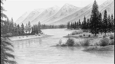 Pencil Drawing Pencil Art Drawings Art Sketches Landscape