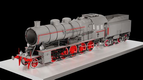 3d Steam Locomotive Model Turbosquid 1327842