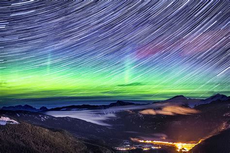 Stunning Northern Lights Glow Over The Rocky Mountains