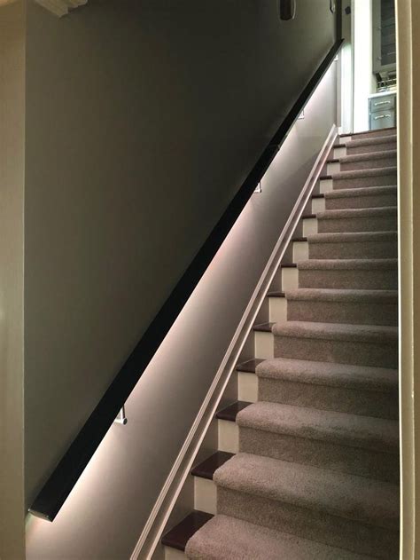Led Square Flat Wall Mount Modern Stair Hand Rail Staircase Etsy