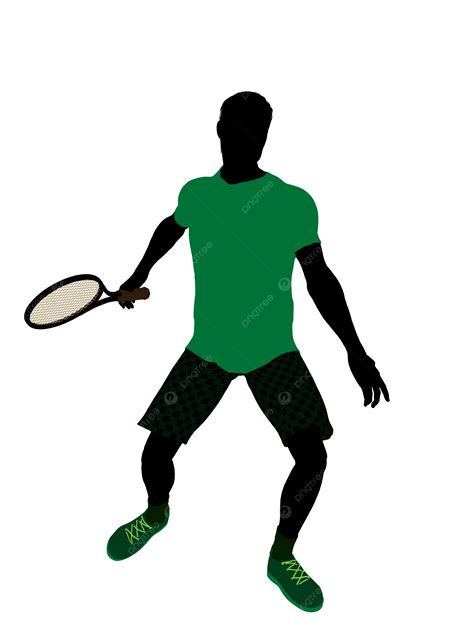 Male Tennis Player Silhouette Tennis Ball Tennis Shoes Tennis Png
