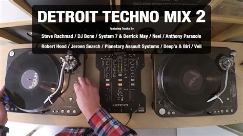 Detroit Techno Mix 2 With Tracklist Vinyl Mix Youtube