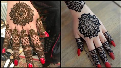Gorgeous Gol Tikki Mehndi Design For Hands Easy Round Shape Henna