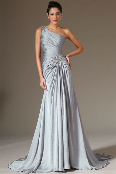 Sexy Ruched Prom Dress Satin Chiffon Long Evening Party Formal Gown