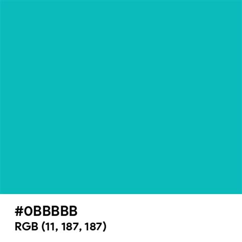 Tiffany Blue Color Hex Code Is 0bbbbb