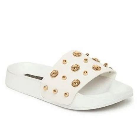 White Casual Wear Ladies Open Toe Slippers Size Eur 37 At Rs 249pair