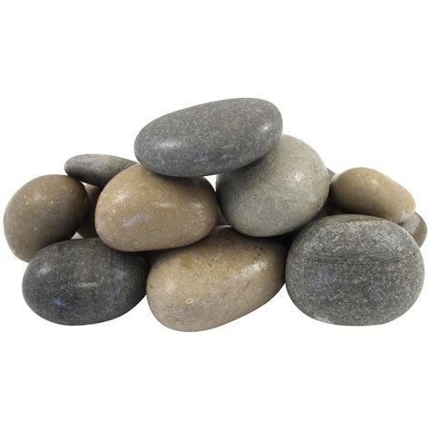Rain Forest 30 Lb Gray River Rock In The Landscaping Rock Department At