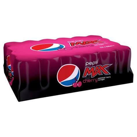 Pepsi Max Cherry Cans 24 X 330ml Tesco Groceries