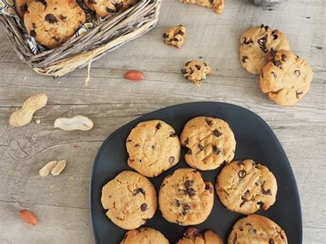 Cookies au beurre de cacahuètes et pépites de chocolat Recette par Les petits secrets de lolo