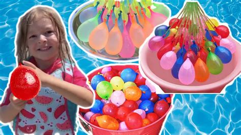 Akasya And Arslan Water Balloon Challenge Youtube
