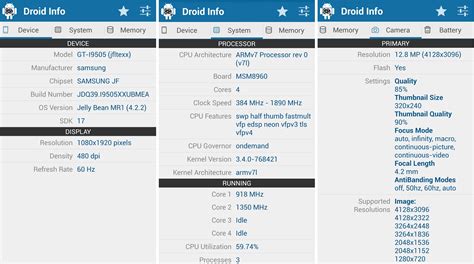 Droid Hardware Info For Detailed Hardware Information About Your