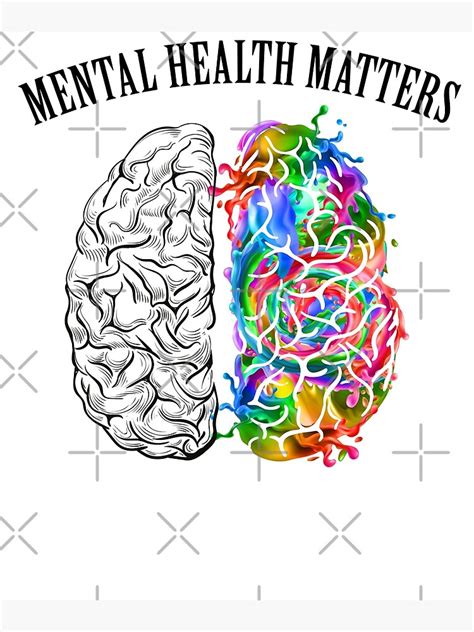 Mental Health Matters Poster For Sale By Allwellia Redbubble