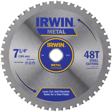 Irwin 184mm 48t Metal Circular Saw Blade Bunnings Warehouse