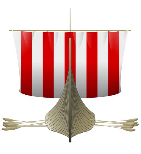 Viking Longship By Gmcglinn Viking Longship With Big Red Stripy