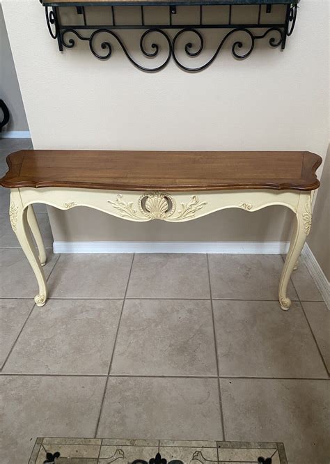 Ethan Allen French Country Sofa Table Baci Living Room