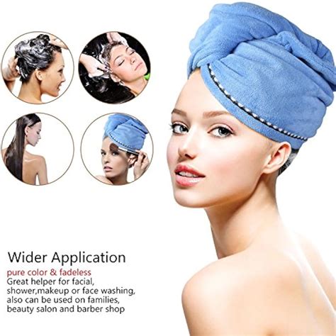 Hair Drying Towels Pack Wrap Turban Microfiber Bath Shower Head