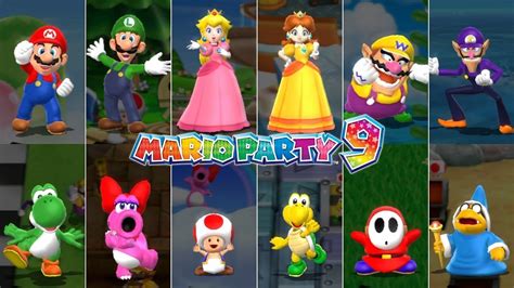 Mario Party 9 All Characters 2nd Place Youtube