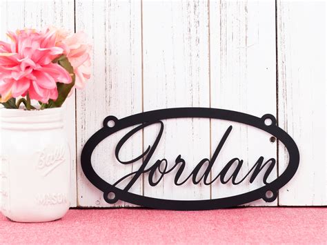Custom Name Metal Sign Child Name Custom Sign Personalized Sign