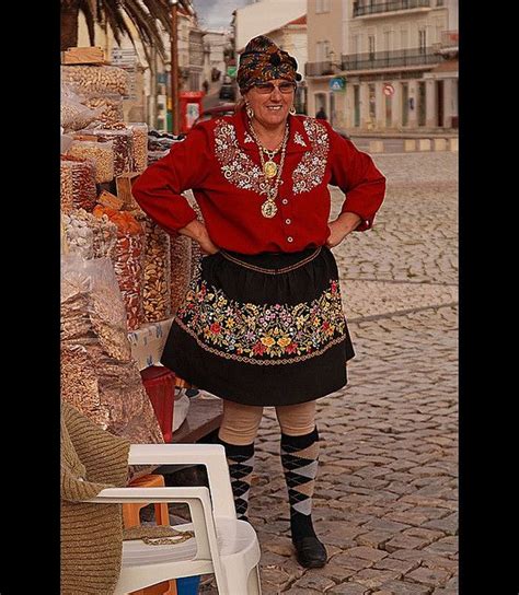 Traditional Woman Portugal Nazare Traditional Dress Of Fisherman Wife