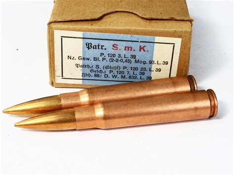 8mm Mauser Ammunition German Ww2 Ap 1939 Cws 1 Box