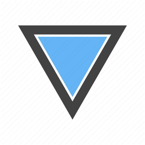 Edges Inverted Three Triangle With Icon Download On Iconfinder