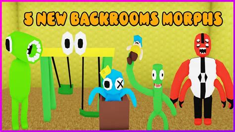 Backrooms Morphs All 5 New Morphs Update Roblox Youtube