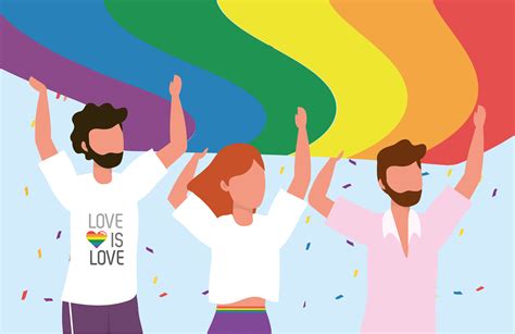 Lgbt Community Together To Freedom And Proud 672776 Vector Art At Vecteezy