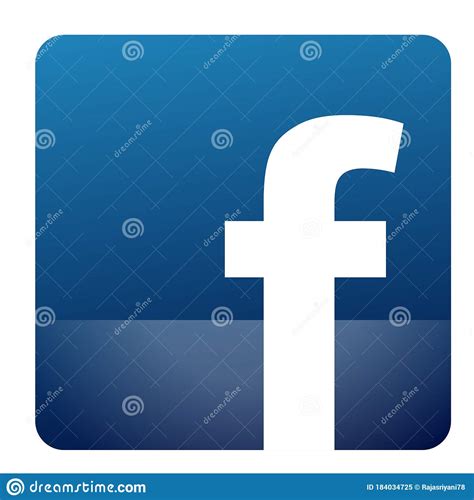 Facebook Icon Logo Vector Button Design Isolated White May 252020 In