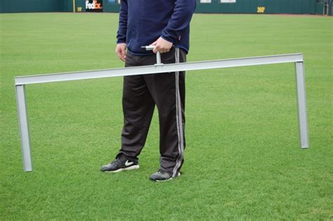 Before hitters step up to the plate, use this foldable batter's box template to create a batter's box imprint for. 3'x6' Foldable Batters Box Template - OB Team Sports