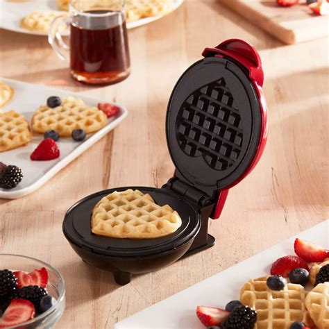 This Mini Heart Shaped Waffle Maker Has Valentines Day Breakfast