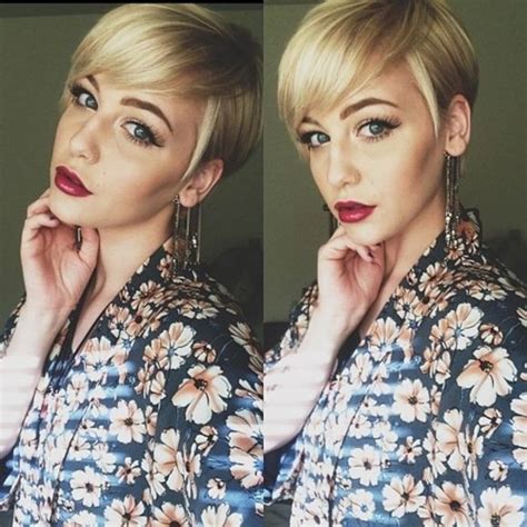 A longer pixie haircut with bangs with trendy grey balayage looks daring and cool a long dark pixie haircut with black balayage on chestnut hair 2015 Latest Hairstyles for Long Faces - Pretty Designs