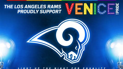 Rams Support Lgbt Pride With Venice Lights