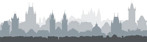 Cityscape Seamless Background Vector Illustration Design Prague City