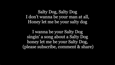 Salty Dog Salty Dog Blues Folk Lyrics Words Text Trending Sing Along
