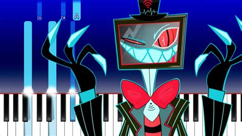 Hazbin Hotel Alastor And Vox Song Stayed Gone Piano Tutorial YouTube