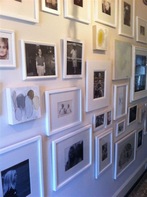 White Frames And Mounting Gallery Wall Frame Photo Wall