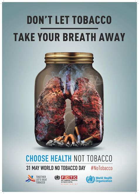 World No Tobacco Day 2019 Dont Let Tobacco Take Your Breath Away
