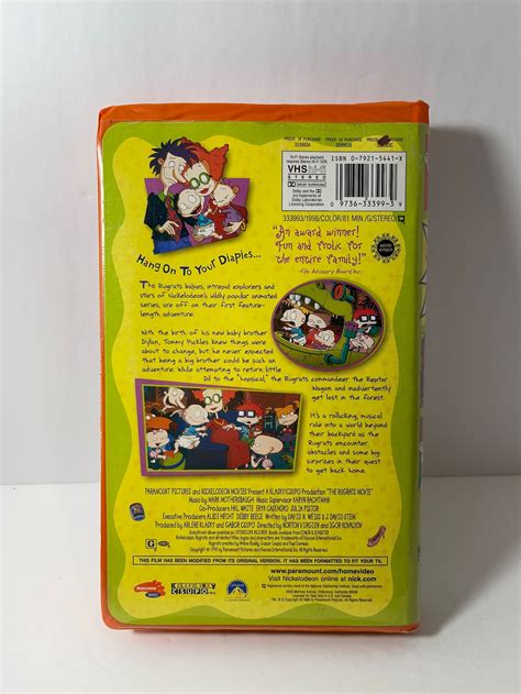 Vintage Rugrats The Movie Clamshell Vhs Nickelodeon S Etsy Images And Photos Finder