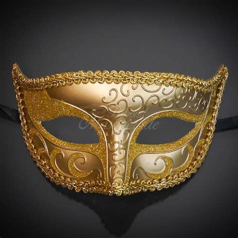 Masquerade Mask Gold Mens Masquerade Mask Masquerade Ball Etsy
