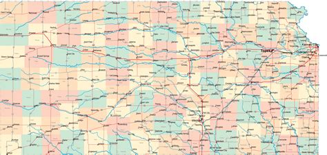Kansas Kansas Map Poster Pictures Highway Map