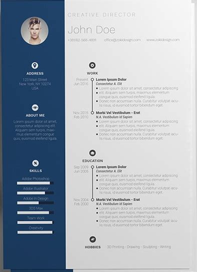The same goes for a resume and a cv. Word Format Blue Resume Template Free - CV Resume download ...