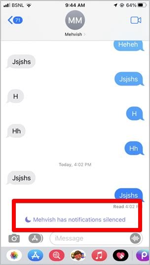 What Does Has Notifications Silenced Mean In Messages On Ios 17 And 16