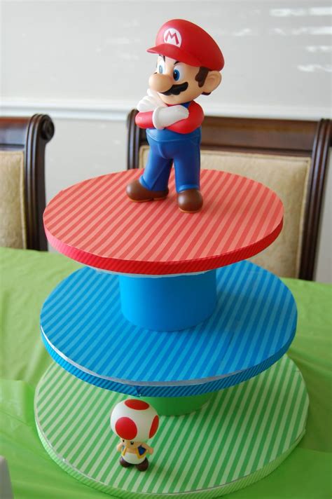 In addition, i'm also working on other party accessories for my son's birthday in july. Mario Cupcake Stand | Super mario birthday party, Mario ...